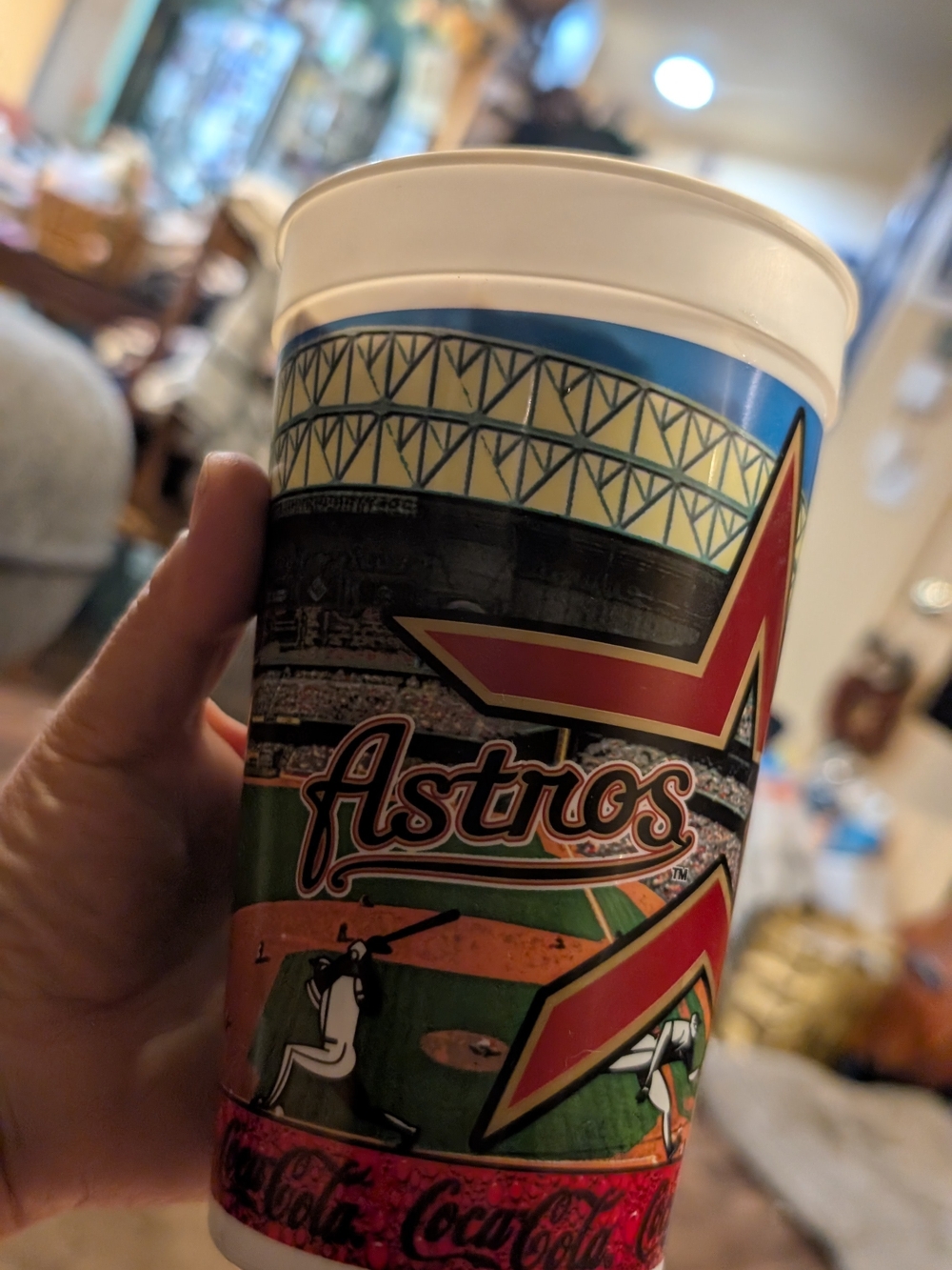 Vintage Houston Astros Enron Field Coca-Cola Souvenir Cup 2000s MLB